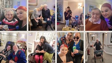 Boxing Day party at Roseberry Court care home
